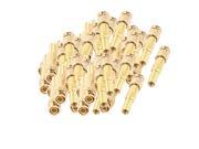 50 Pcs Twist Spring Gold plated BNC Male Plug Adapter Connector for CCTV Camera