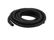 5M Length 20mm OD Corrugated Flexible Wire Cable Conduit Tubing Tube Wrap Black