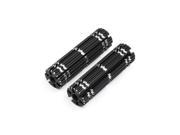 Unique Bargains 2 Pcs Cycling Bike Bicycle Aluminum Alloy Cylinder 9mm Axle Foot Pegs Black