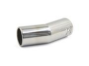 Unique Bargains 48mm Inlet Dia Stainless Steel Curved Tail Exhaust Muffler Pipe Tip for Car