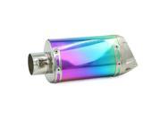 Multicolour Slip on Exhaust Muffler Pipe Silencer End 48mm for Racing Scooter