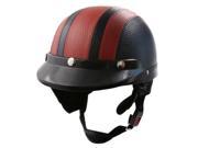 Adjustable Nylon Strap Motorcycle Scooter Safety Helemt Head Protector Black Red