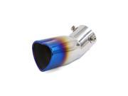 Unique Bargains Universal 62mm Inlet Dia Burn Heart Shaped Tip Exhaust Pipe Muffler for Car