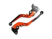 Unique Bargains Pair Orange Motorcycle Front Handlebar Brake Clutch Master Lever for Yamaha