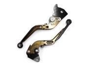 Unique Bargains Pair Titanium Color Left Right Handlebar Brake Cluth Lever for Yamaha Motorcycle