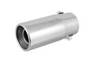Unique Bargains Automobile Exhaust Muffler Silencer Extension Pipe Tip Silver Tone