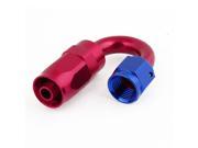 1 4PT Female Thread Car 180 Degree Angle Oil Fuel Pipe Hose End Connector