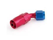 13mm Thread 6mm Pipe Dia Oil Gas Line Tube End Adapter Fitting 45 Degree