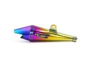 Colorful Shark Mouth Style Outlet Exhaust Muffler Pipe for Motorcycle