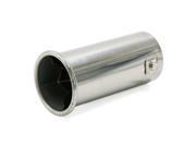 Unique Bargains 60mm Inlet Stainless Steel Straight Rear Exhaust Pipe Muffler for Car Vehicle