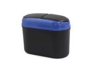Unique Bargains Mini Dustbin Box Two Opening Way Trash Rubbish Can Garbage Dust Case for Car SUV