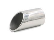 Unique Bargains Car 90mm Inlet Exhaust Muffler Tip Stainless Steel Tail Pipe Fits for Audi Q7