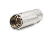 Unique Bargains Universal Fits Car Stainless Steel Chrome Oval Exhaust Muffler Tip 2.4 Inlet