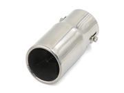 Unique Bargains Universla Stainless Steel Oval Outlet Exhaust Muffler Tip 66mm Inlet for Car