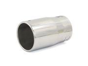 Unique Bargains Silver Tone Vehicle Car Exhaust Extension Pipe Silencer Muffler Tip 3 Inlet Dia