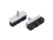 2 Pcs Carved Rubber Mountain Bicycle Bike Replacement Brake Pads