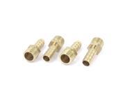 1 4BSP Male Thread 8mm Inner Dia Brass Hose Barb Coupler Fitting Connector 4pcs
