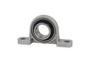 Unique Bargains P006 30mm Mounted Self Align Pillow Block Bearing Solid Base Cast Housing Gray