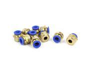 10pcs Pneumatic Flow Control Quick Fitting 10mm Tube to 1 2BSP Male Thread