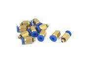 4mm Tube M5 Male Thread Quick Air Fitting Coupler Connector 10pcs