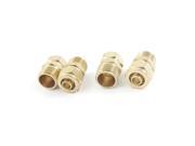 Unique Bargains 4pcs Brass Tone 1 4PT Thread 8mm x 5mm Air Hose Piping Connector Joint