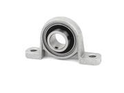 P003 17mm Mounted Self Align Pillow Block Bearing Solid Base Cast Housing Gray