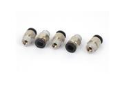 1 4 Tube 1 8BSP Male Thread Straight Air Line Quick Coupler Fittings 5pcs