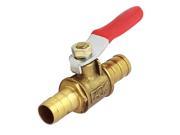 Plastic Coated Metal Lever 8mm Male Thread Brass Ball Valve