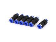 6pcs 6mm to 6mm Straight Push In Quick Fittings Pneumatic Jointer Connector
