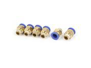 12mm to 1 4BSP Male Thread Air Pneumatic Push in Connectors Quick Fittings 6pcs