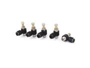 4mm Tube Pneumatic Speed Control Valve Quick Fitting Connector 5pcs