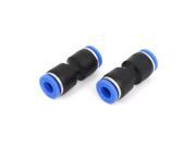 2pcs 6mm to 6mm Straight Push In Quick Fittings Pneumatic Jointer Connector