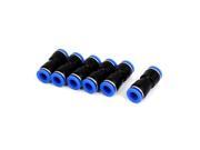 6pcs 8mm to 8mm Straight Coupler Tube Air Pneumatic Quick Joint Fittings