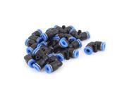 15pcs 6mm to 6mm Air Tube Pipe Right Angle Quick Fitting Connectors Adapters