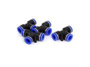 4pcs Pneumatic Tee Union Connector Tube Quick Release Fitting 12mm to 12mm