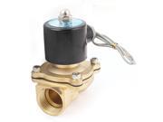 DC 24V 30mm Thread Dia 2 Way Direction Air Gas Pneumatic Electric Solenoid Valve