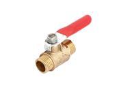 Unique Bargains 1 4 NPT Male Thread Rotary Handle Water Oil Gas Flow Shut Off Control Ball Valve