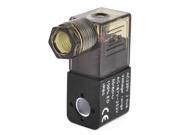 AC 220V Red LED Lamp Pneumatic Air Control Electromagnetic Valve
