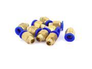 10pcs 1 8BSP x 8mm Pipe Hose Joint Air Pneumatic Connector Quick Coupler Fitting