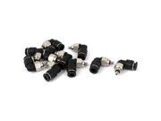 4mm to M3 L Shape Push in Pneumatic Quick Connect Tube Fitting Coupler 10pcs