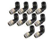 Unique Bargains 10 x Pneumatic 6mm to 1 4 PT Male Thread 90 Degree Elbow Pipe Quick Fittings