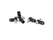 8mm Tube Pneumatic Air Speed Control Valve Quick Fitting Connector 5pcs