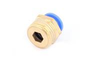 10mm Hole 1 2BSP Thread Straight Push In Connector Tube Pneumatic Quick Fittings