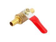8mm Barb Outer Dia Air Gas Water Pipe Outlet 180 Degree Ball Valve Controller