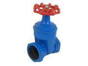 57mm to 57mm Thread Dia Full Port 2 Way Red Knob Control Stop Water Gate Valve