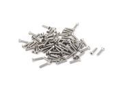 Unique Bargains M2.5x12mm Phillips Flat Countersunk Head Machine Screws Silver Tone 100pcs