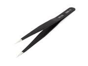 13.5cm Length Black Stainless Steel Pointed Tip Tweezers Hand Tool