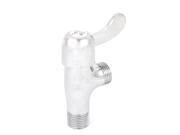 Unique Bargains Kitchen Bathroom Metal Turning Angle Stop Valve 1 2BSP Male x 1 2BSP Male Thread