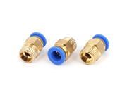 8mm Tube 1 4BSP Male Thread Quick Connector Pneumatic Air Fittings 3pcs