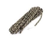 Unique Bargains 24.6Ft Outdoor Activites Practcial 4mm Dia Nylon Survival String Army green